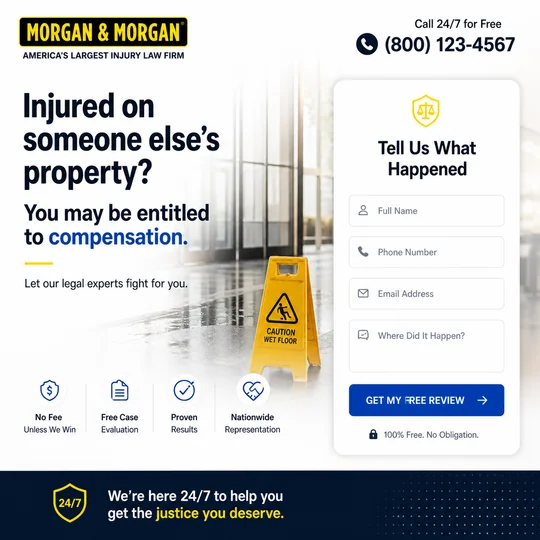 Morgan — Slip & Fall landing page