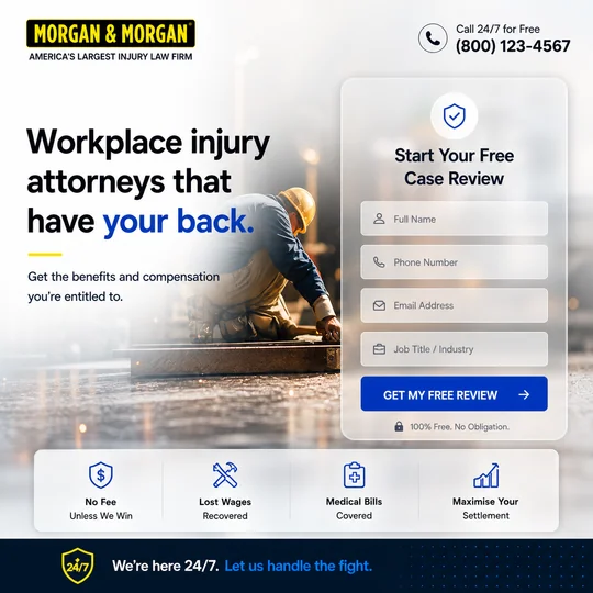 Morgan — Workplace Injury landing page